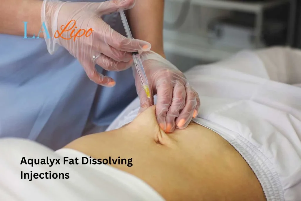 woman having fat dissolving injections Potters Bar in the stomach
