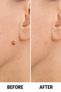 Skin tags removal Potters Bar before and after