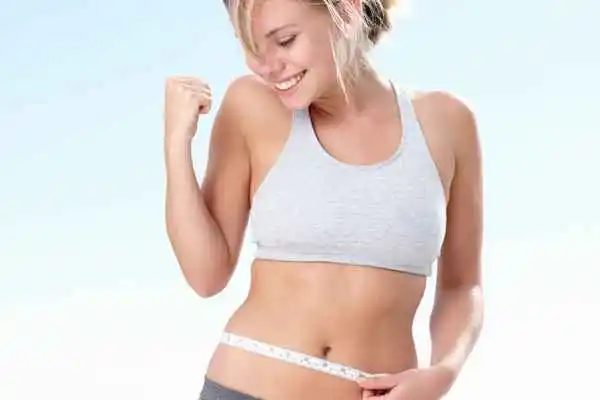 woman happy after fat reduction treatment Potters Bar